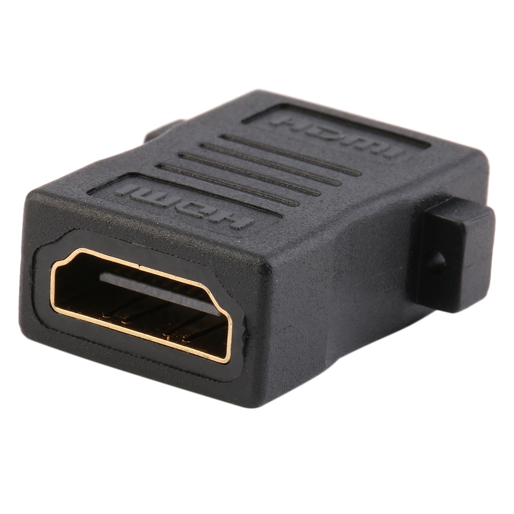 Newest HDMI-compatible Female to Female Swivel Coupler 180 Degree Joiner Adapter Converter black color durable portable