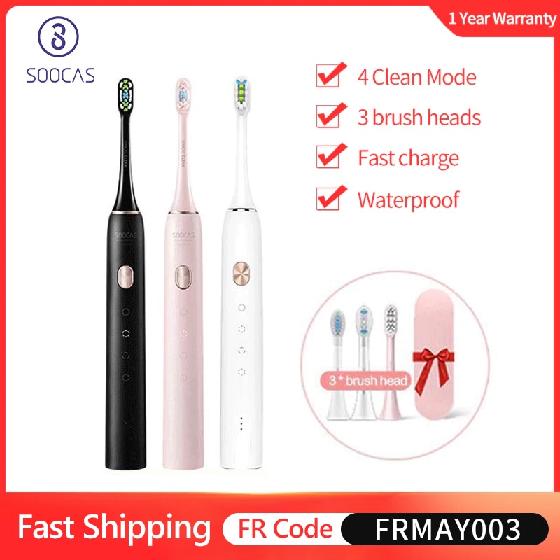 SOOCAS X3U Sonic Electric Toothbrush Ultrasonic Automatic Upgraded USB Rechargeable Fast chargeable Adult Waterproof Tooth Brush