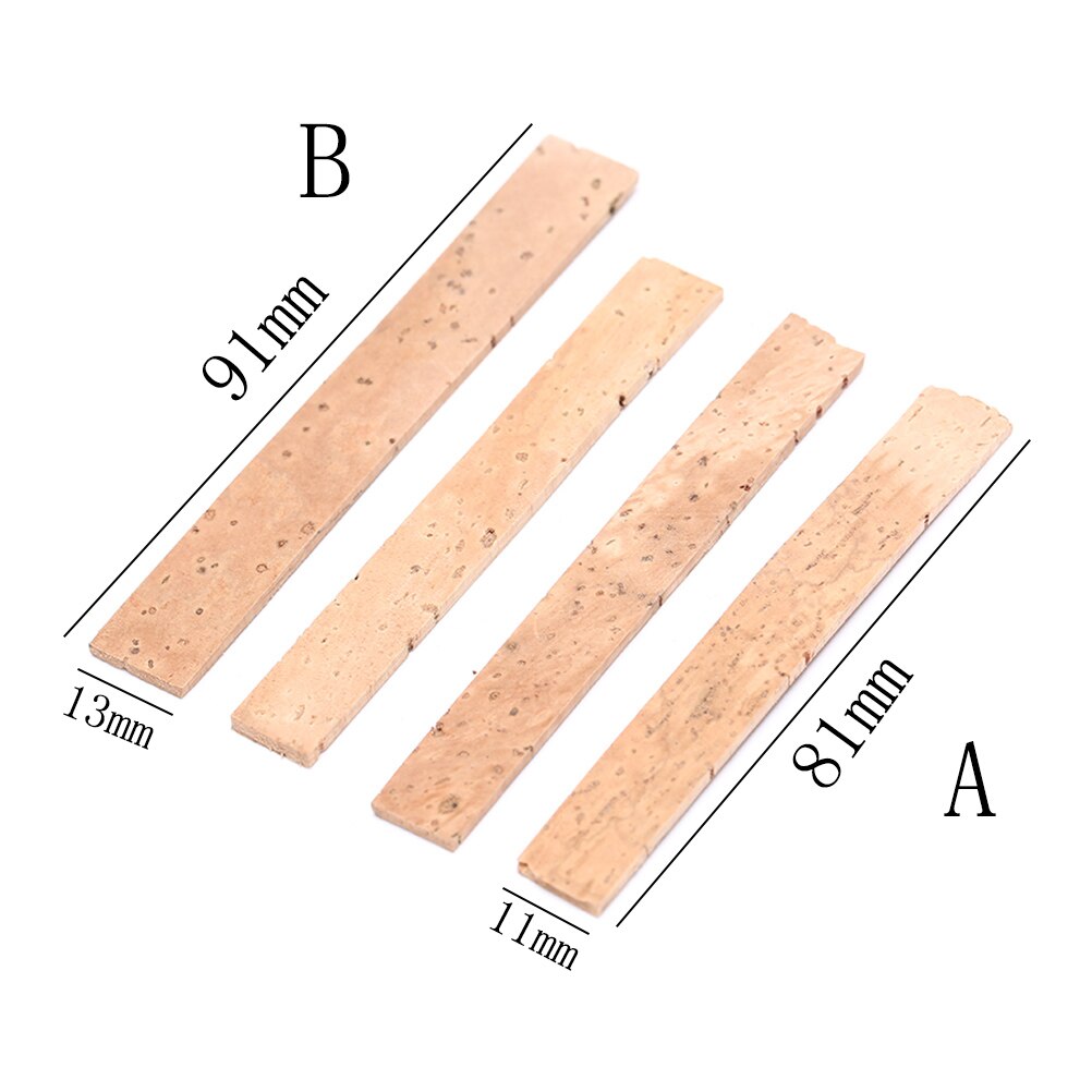 Clarinet Cork 4Pcs Clarinet Natural Cork Mouth Neck Tube Interface Instrument Repair Parts