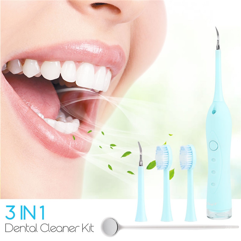 Ckeyin Portable Electric Ultrasonic Dental Scaler Tooth Calculus Tool Sonic Remover Stains Tartar Plaque Whitening Oral Cleaner