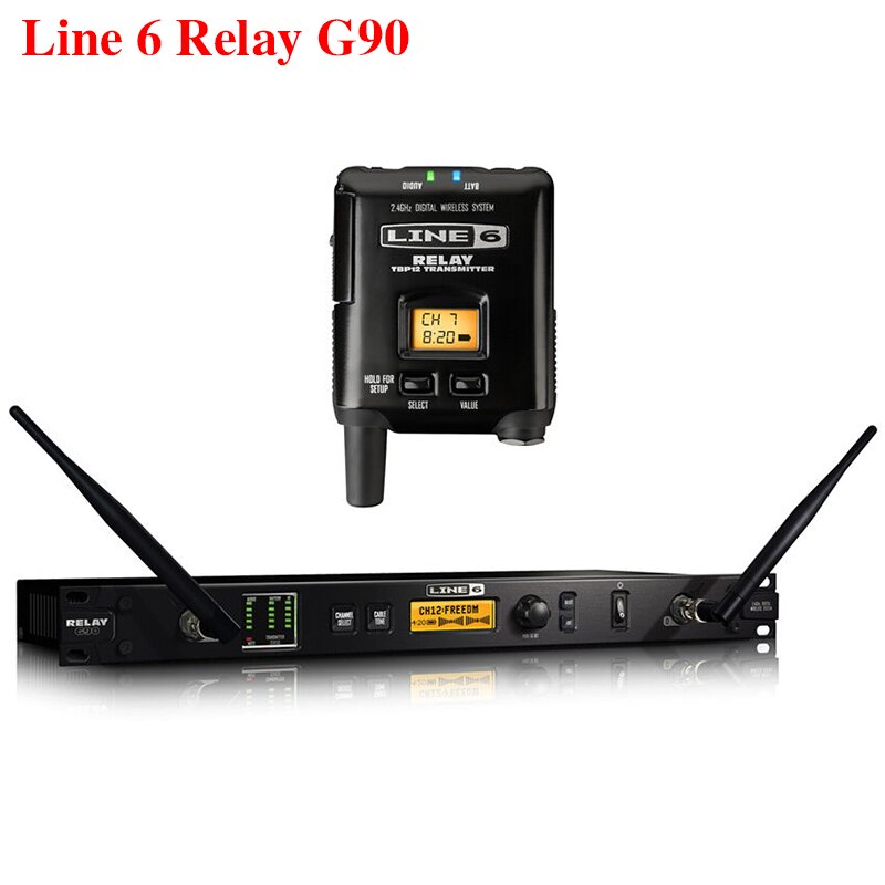 Line 6 Relay G90 Rack-mountable Digital Guitar Wireless System,transmitter and receiver