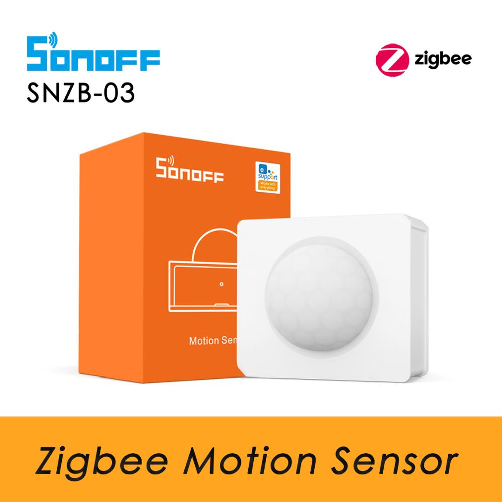 SONOFF SNZB 03 Zigbee Motion Sensor Human Body Sensor, Zigbee PIR Sensor, Work with SONOFF Zigbee Bridge, Smart Home Security