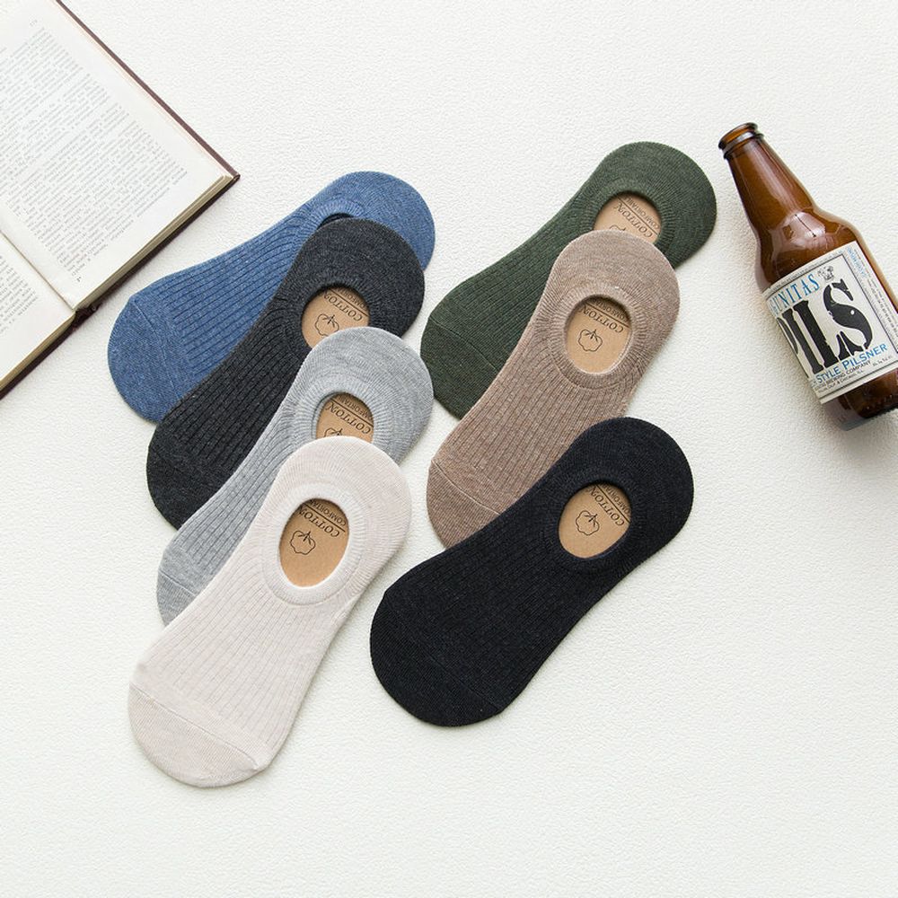 Non-slip Casual Socks Thin Solid Color Men's Cotton Socks Men's Silicone Socks Deodorant Absorb Sweat Harajuku Socks For Women