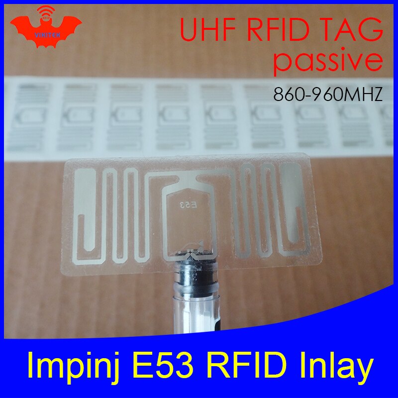 UHF RFID tag Impinj E53 dry inlay 915mhz 900mhz 868mhz 860-960MHZ Higgs3 EPCC1G2 6C smart card passive RFID tags label